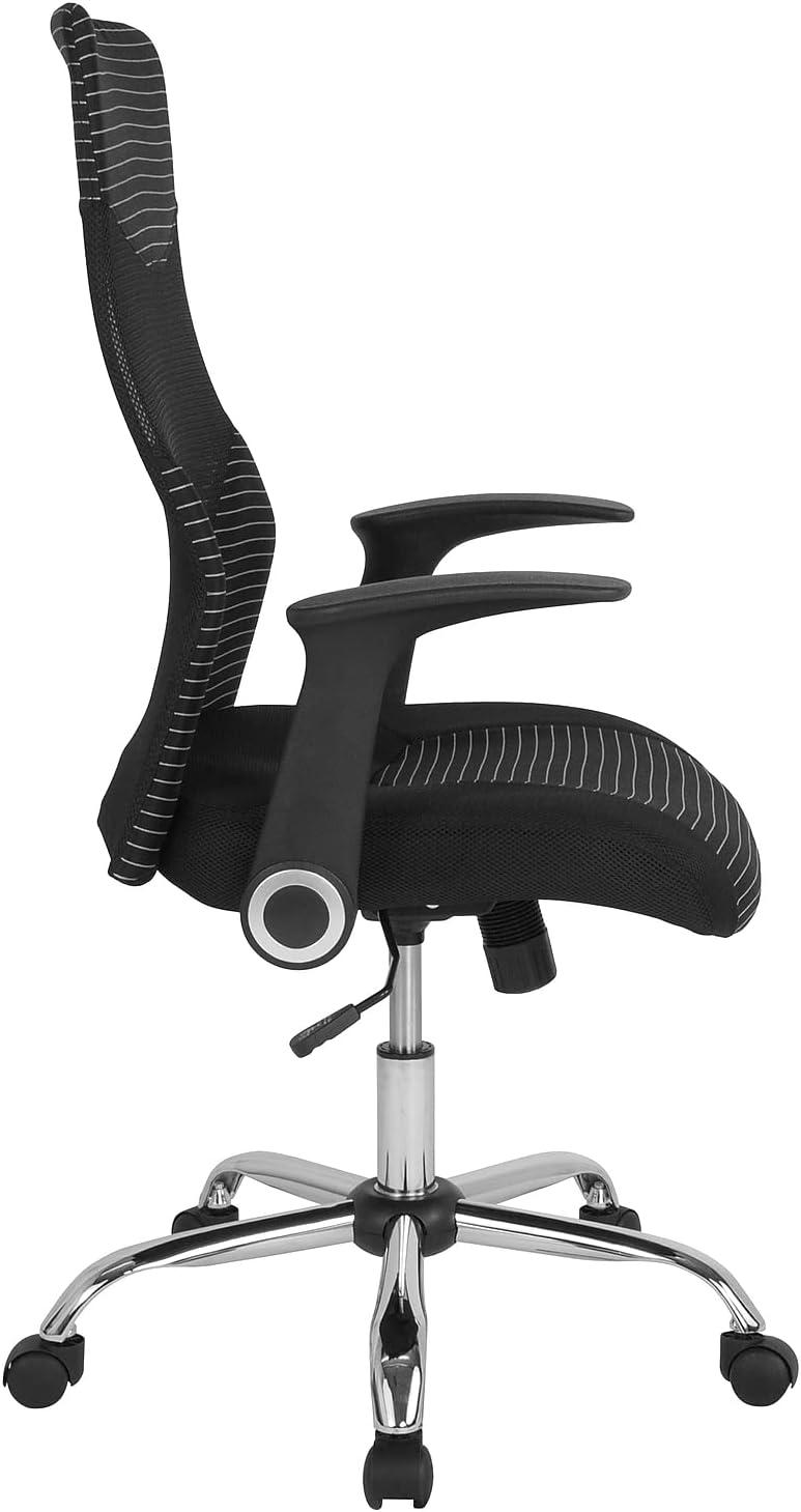 image:imageFlash Furniture Milford High Back Ergonomic Office Chair with Contemporary Mesh Design in Black and White