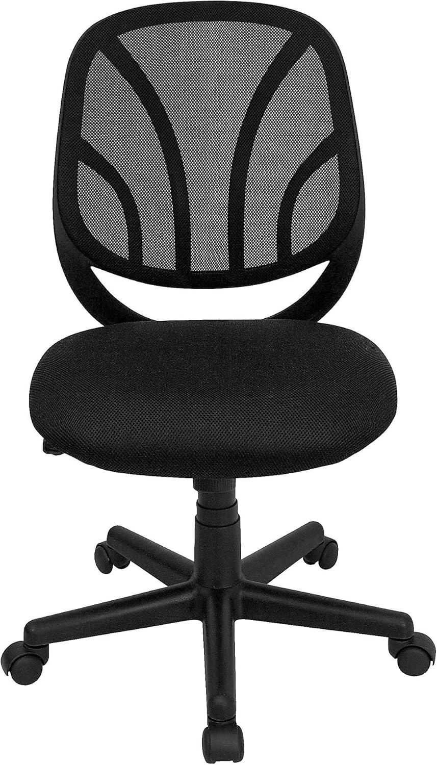 image:imageFlash Furniture YGO Office Chair MidBack Black Mesh Swivel Task Office ChairWithout Arms
