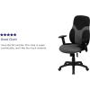 Flash Furniture Abbott High Back Ergonomic Black and Gray Mesh Swivel Task Office Chair with Adjustable Arms