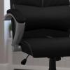 Flash Furniture Bodie Mid-Back Black LeatherSoft Contemporary Swivel Manager’s Office Chair with Arms