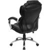 Flash Furniture Dorothy High Back Transitional Style Black LeatherSoft Executive Swivel Office Chair with Arms