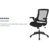 Flash Furniture Hamilton Mid-Back Black Mesh Executive Swivel Office Chair with Molded Foam Seat and Adjustable Arms