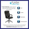 Flash Furniture Hansel High Back Espresso Brown LeatherSoft Executive Swivel Office Chair with Titanium Nylon Base and Loop Arms(Espresso Brown)