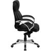 Flash Furniture Hawkins High Back Black LeatherSoft Contemporary Executive Swivel Ergonomic Office Chair
