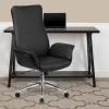 Flash Furniture High Back Black LeatherSoft Executive Swivel Office Chair with Flared Arms