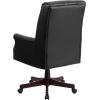Flash Furniture High Back Pillow Back Burgundy LeatherSoft Executive Swivel Office Chair with Arms(Black)