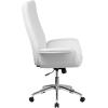 Flash Furniture High Back White LeatherSoft Executive Swivel Office Chair with Flared Arms
