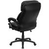 Flash Furniture Iris High Back Black LeatherSoft Executive Swivel Ergonomic Office Chair with Plush Headrest, Extensive Padding and Arms