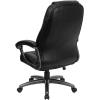 Flash Furniture Jules High Back Black LeatherSoft Executive Swivel Ergonomic Office Chair with Deep Curved Lumbar and Arms