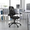 Flash Furniture Kimble High Back Black Mesh Executive Swivel Ergonomic Office Chair with Adjustable Lumbar, 2-Paddle Control and Flip-Up Arms