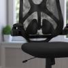 Flash Furniture Kimble High Back Black Mesh Executive Swivel Ergonomic Office Chair with Adjustable Lumbar, 2-Paddle Control and Flip-Up Arms