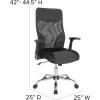 Flash Furniture Milford High Back Ergonomic Office Chair with Contemporary Mesh Design in Black and White