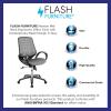 Flash Furniture Newton Mid-Back Ergonomic Office Chair with Contemporary Mesh Design in Gray