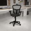 Flash Furniture Sam Mid-Back Transparent Gray Mesh Multifunction Executive Swivel Ergonomic Office Chair with Adjustable Arms(Black)