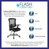 Flash Furniture Waylon High Back Black Mesh Multifunction Executive Swivel Ergonomic Office Chair with Molded Foam Seat and Adjustable Arms(Black)