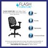Flash Furniture Y-GO Office Chair Mid-Back Black Mesh Swivel Task Office Chair(With Arms)