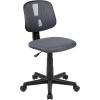 Flash Furniture Flash Fundamentals Mid-Back Swivel Task Office Chair with Pivot Back, Height-Adjustable Ergonomic Mesh Office Desk Chair, Black(Grey)