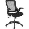 Flash Furniture Hamilton Mid-Back Black Mesh Executive Swivel Office Chair with Molded Foam Seat and Adjustable Arms