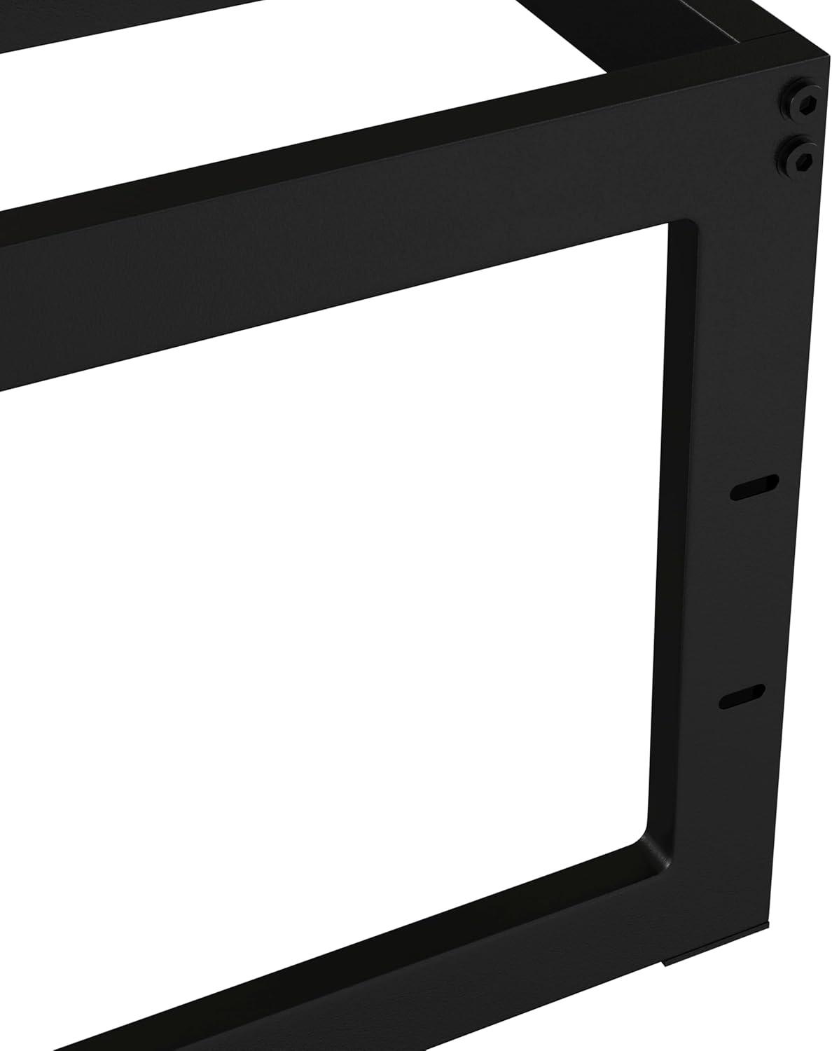 image:imageFlash Furniture Bentley 14 Metal Platform Bed Frame Black FrameSteel Slat Supports 125 Underbed Storage No Box Spring Needed Quick Lock FunctionalityFull