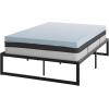 Flash Furniture 14 Inch Metal Platform Bed Frame with 10 Inch Pocket Spring Mattress in a Box and 3 inch Cool Gel Memory Foam Topper – Full