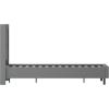 Flash Furniture Riverdale Queen Size Tufted Upholstered Platform Bed in Dark Gray Fabric with Memory Foam Mattress(Dark Gray)