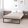 Flash Furniture 14 Inch Metal Platform Bed Frame with 10 Inch Pocket Spring Mattress in a Box (No Box Spring Required) – Full(Modern)