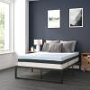 Flash Furniture 14 Inch Metal Platform Bed Frame with 10 Inch Pocket Spring Mattress in a Box and 3 inch Cool Gel Memory Foam Topper – Full