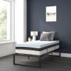 Flash Furniture 14 Inch Metal Platform Bed Frame with 12 Inch Pocket Spring Mattress in a Box and 3 inch Cool Gel Memory Foam Topper – Twin