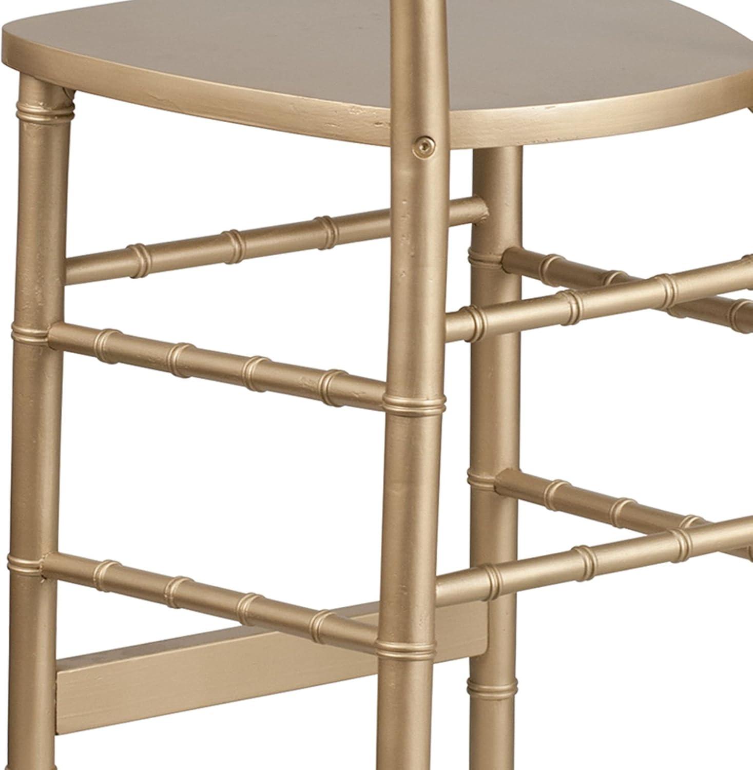 image:imageFlash Furniture 2 Pack HERCULES Series Gold Wood Chiavari BarstoolSet of 1
