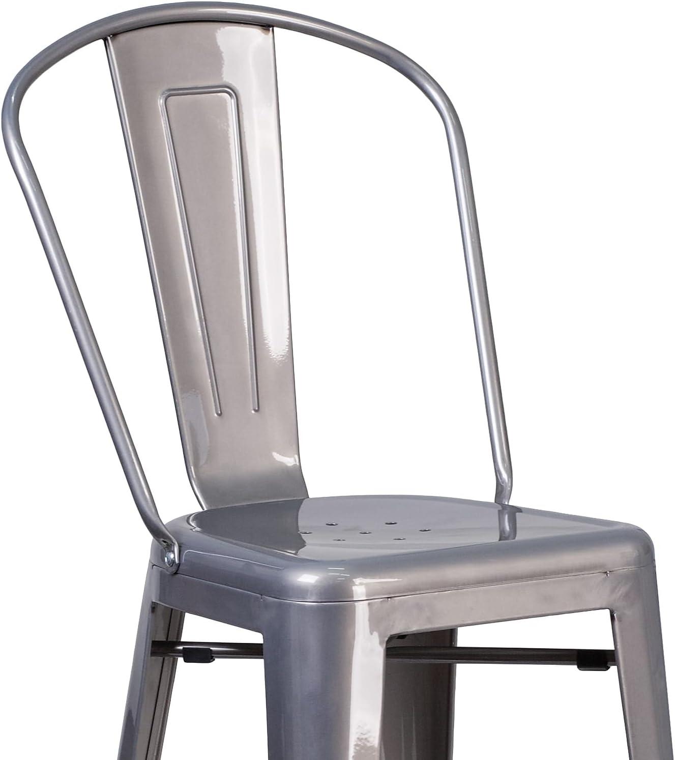 image:imageFlash Furniture 30 High Clear Coated Indoor Barstool with BackPack of 1