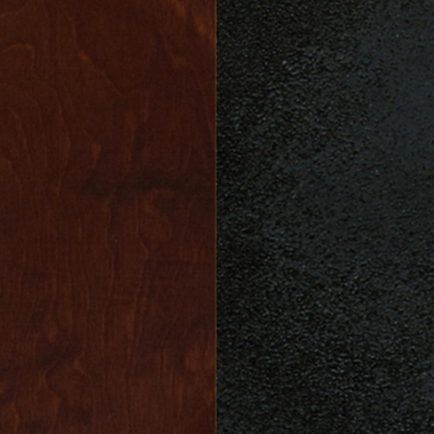 image:imageFlash Furniture HERCULES Series Black Window Back Metal Restaurant Barstool Burgundy Vinyl SeatWalnut Wood SeatBlack Metal Frame