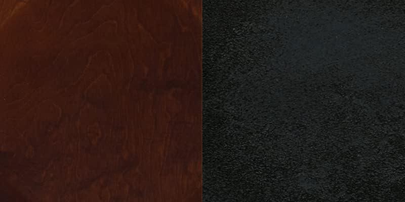image:imageFlash Furniture HERCULES Series Black Window Back Metal Restaurant Barstool Burgundy Vinyl SeatWalnut Wood SeatBlack Metal Frame