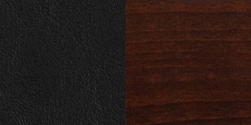 image:imageFlash Furniture Lacey Series Solid Back Mahogany Wood Restaurant Barstool Black Vinyl SeatBlack Vinyl SeatWalnut Wood Frame