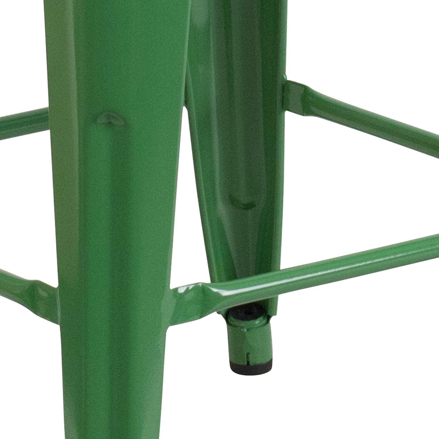 image:imageFlash Furniture Lily 30 High Backless Red Metal Barstool with Square Wood SeatGreen
