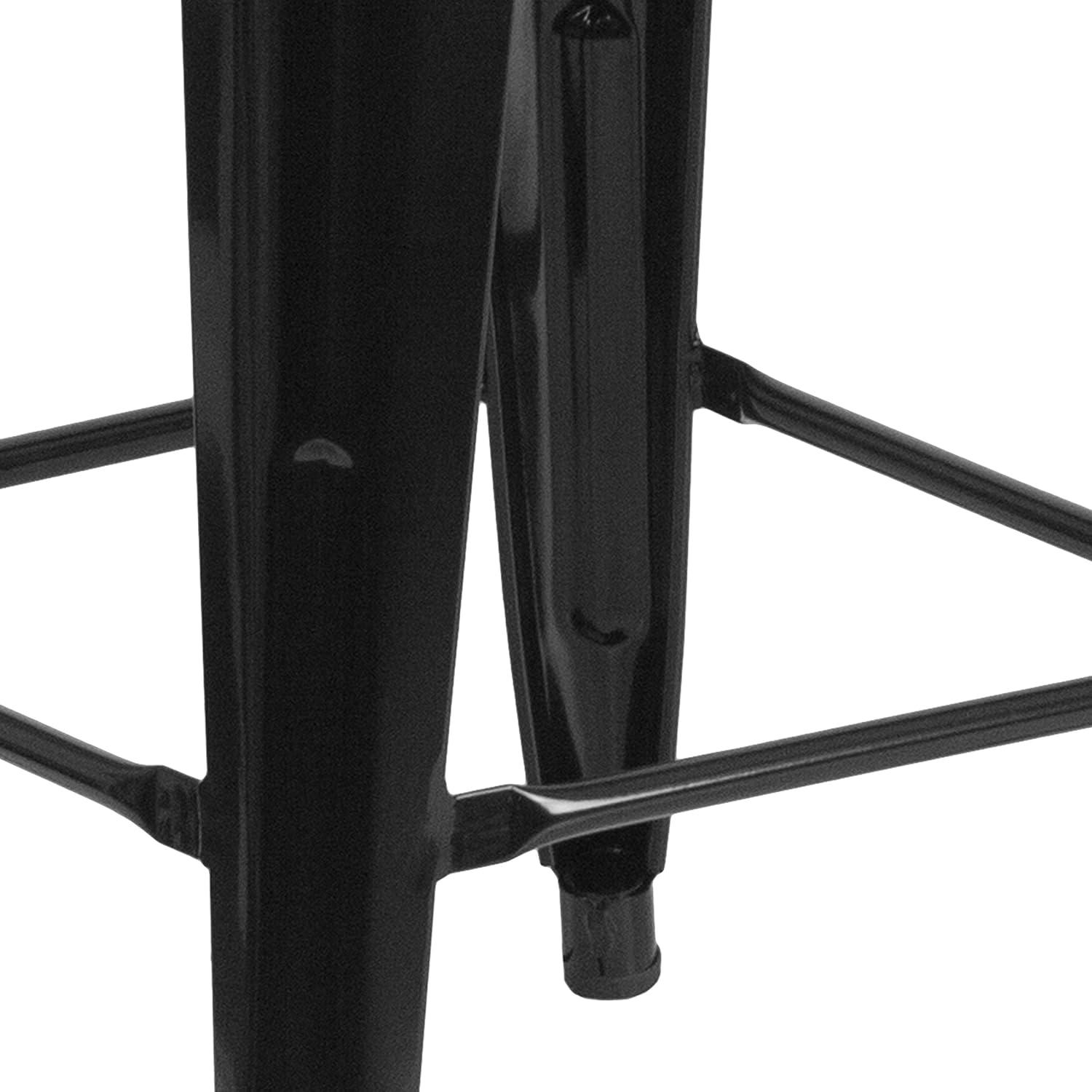 image:imageFlash Furniture MetalWood Colorful Restaurant Counter Stools Red Pack of 1Black