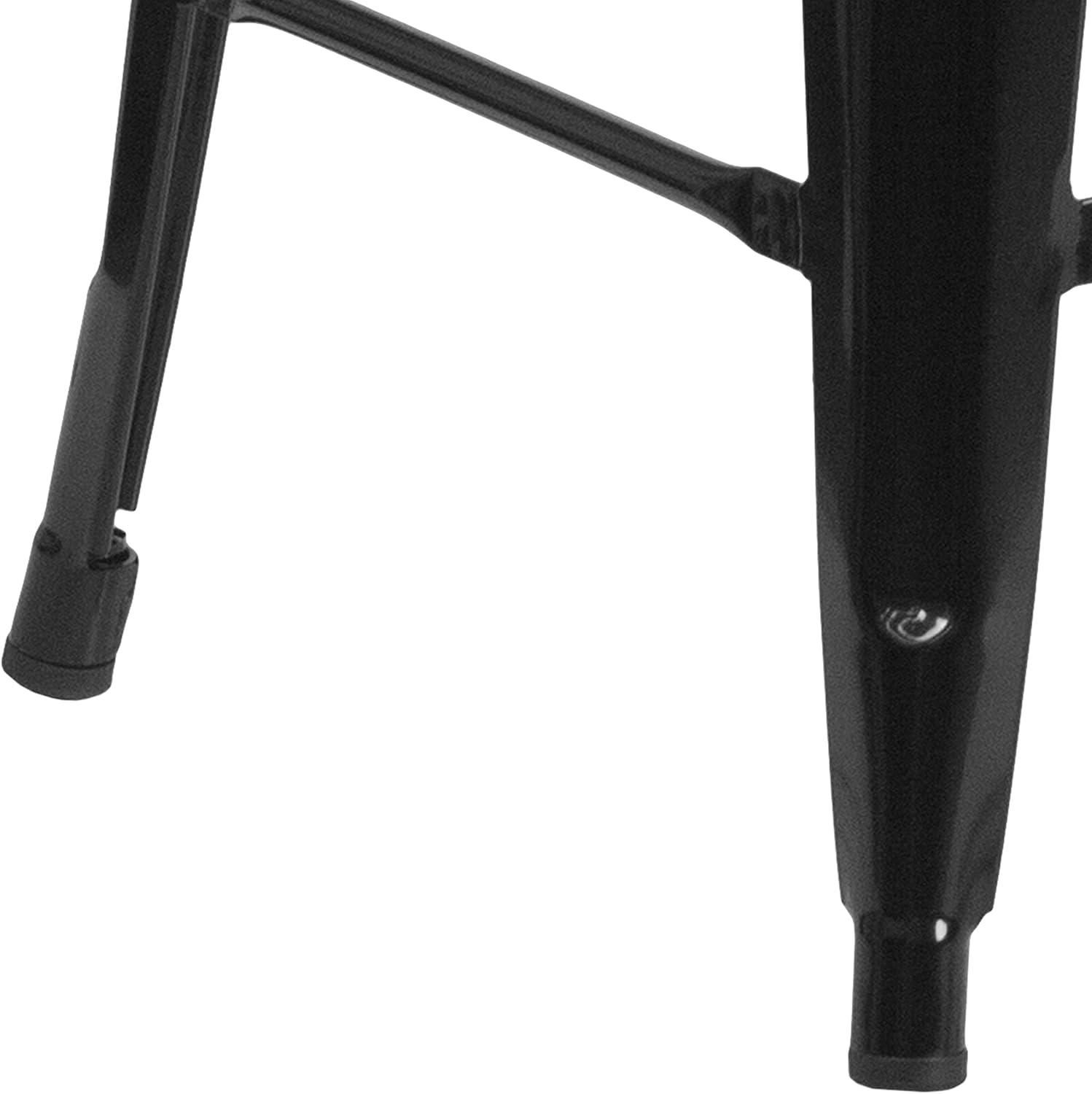 image:imageFlash Furniture MetalWood Colorful Restaurant Counter Stools Red Pack of 1Black