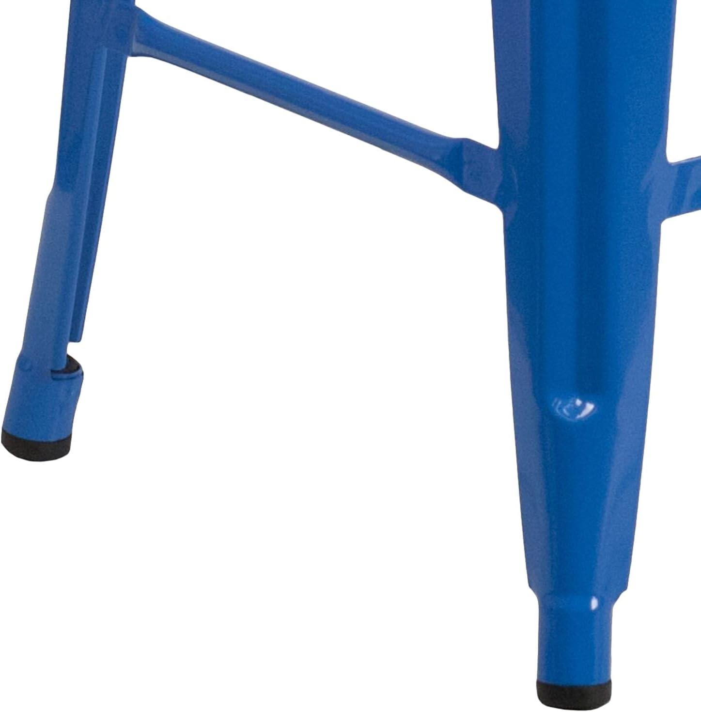 image:imageFlash Furniture MetalWood Colorful Restaurant Counter Stools Red Pack of 1Blue