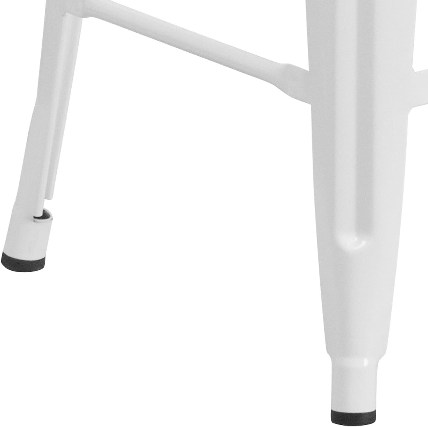 image:imageFlash Furniture MetalWood Colorful Restaurant Counter Stools Red Pack of 1White