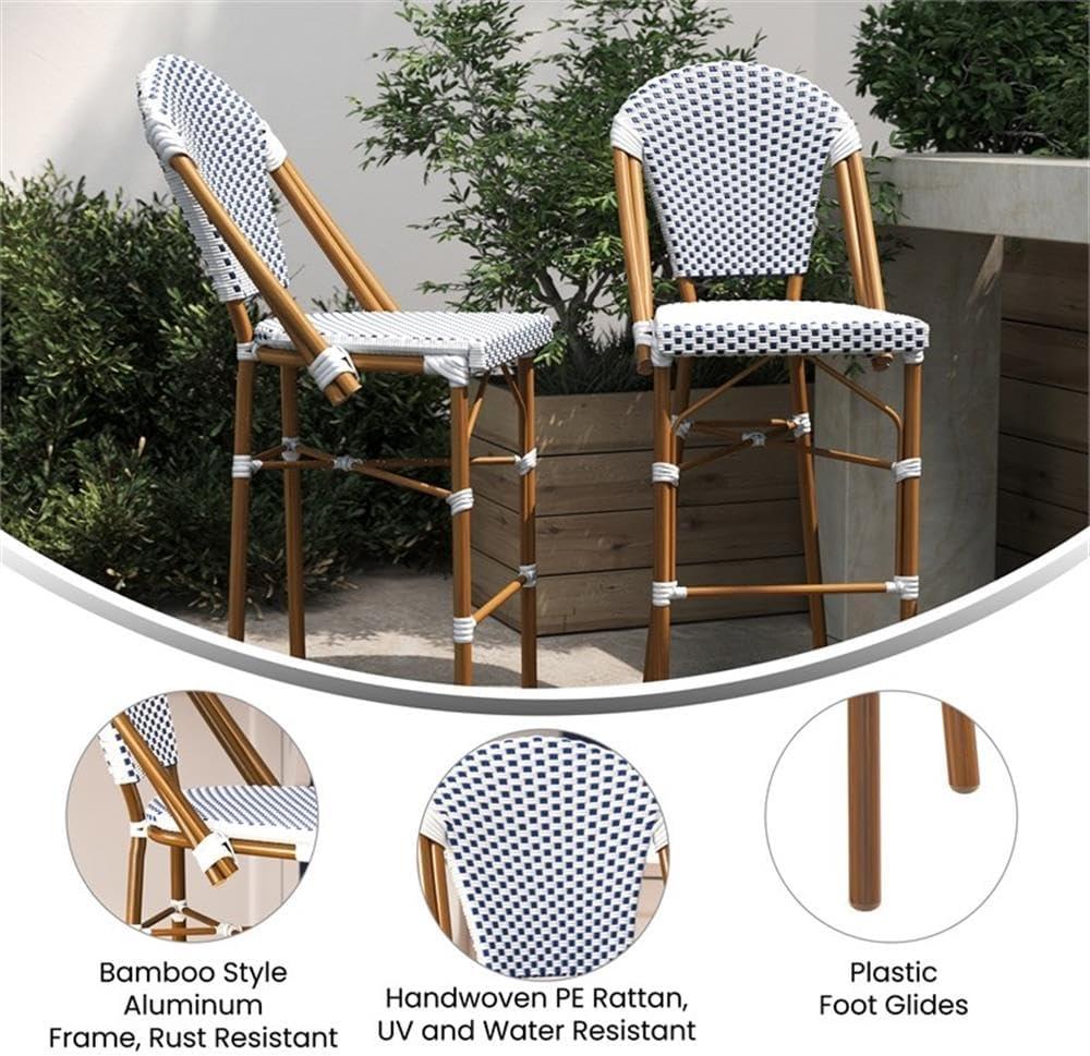 image:imageFlash Furniture SDAAD642001FBSWHNVYNATGG 30 WhiteNavy French Stool