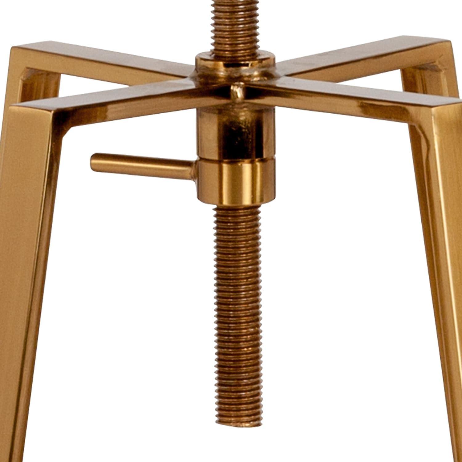image:imageFlash Furniture Toledo Industrial Style Barstool with Swivel Lift Adjustable Height Seat in Gold FinishGold
