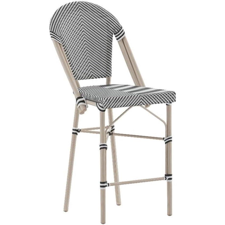 image:imageFlash Furniture SDAAD642107CSBLKWHLTNATGG BlackWhite French Cafe Stool