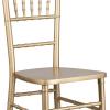 Flash Furniture 2 Pack HERCULES Series Gold Wood Chiavari Barstool(Set of 1)