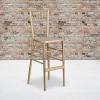 Flash Furniture 2 Pack HERCULES Series Gold Wood Chiavari Barstool(Set of 2)