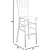Flash Furniture Advantage White Chiavari Bar Stools(White)