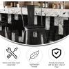 Flash Furniture Carly Commercial Grade 30″ High Black Metal Indoor-Outdoor Bar Height Stool with Back and Black Polystyrene Seat(Black/Black)