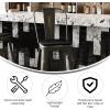 Flash Furniture Carly Commercial Grade 30″ High Black Metal Indoor-Outdoor Bar Height Stool with Back and Black Polystyrene Seat(Copper/Black)