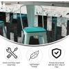 Flash Furniture Carly Commercial Grade 30″ High Black Metal Indoor-Outdoor Bar Height Stool with Back and Black Polystyrene Seat(Mint Green Seat/Mint Green Frame)