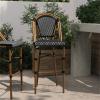 Flash Furniture SDA-AD642001-BS-BKWH-NAT-GG 30″ Black/White French Stool