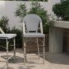 Flash Furniture SDA-AD642107-CS-BLKWH-LTNAT-GG Black/White French Cafe Stool