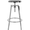 Flash Furniture Toledo Industrial Style Barstool with Swivel Lift Adjustable Height Seat in Gold Finish(Chrome)